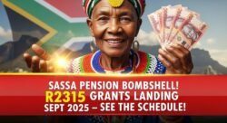R2,315 Pension Grant September 2025 β SASSA Reveals Official Province-Wise Schedule This Week